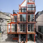 Orange Cube House