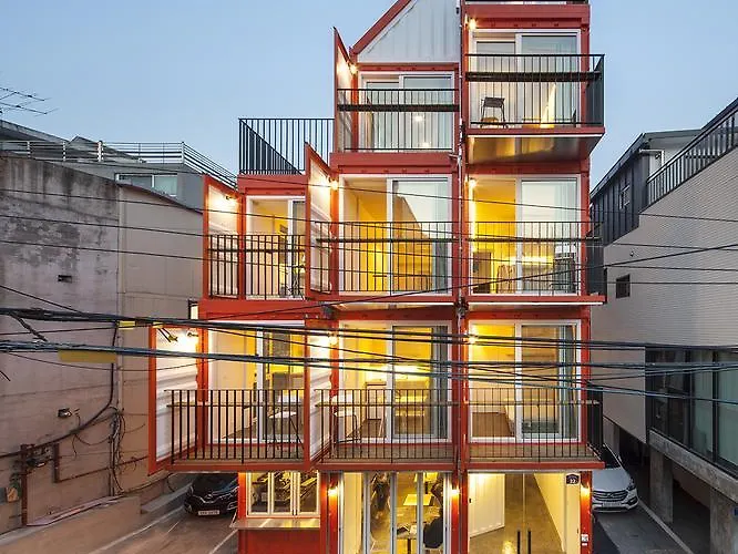 Orange Cube House